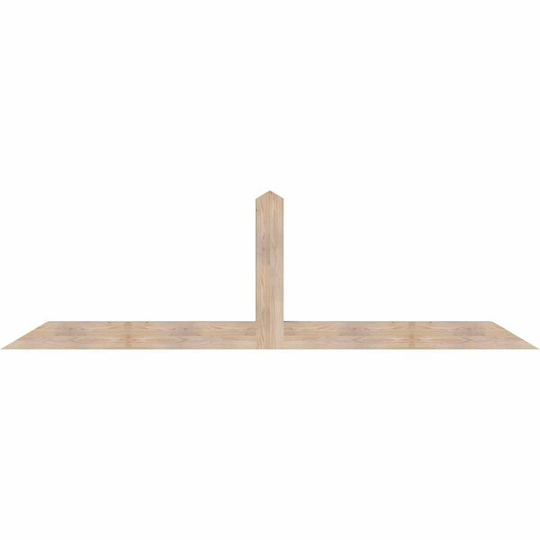 Ekena Millwork Portland Smooth Timber Gable Bracket, Douglas Fir, 108"W x 31 1/2"H x 5 1/2"D x 5 1/2"F, 7/12 Pitch GBW108X31X0606POR00SDF - main